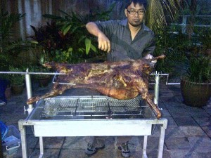 whole roasted lamb