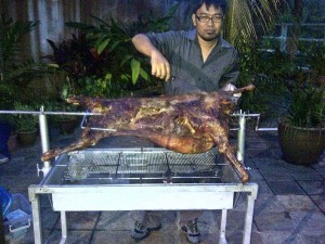 whole roasted lamb