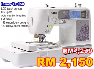 brother innovis 950 melaka sewing machine