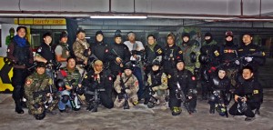 Paintball player group pic