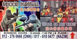 indoor go kart paintball