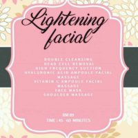 whitening facial