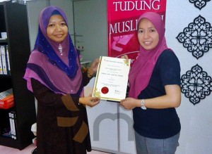 kelas jahitan tudung masjid tanah melaka class pic (7)