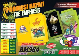 Design Printing Emphasis promosi raya