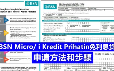 申请BSN Micro/i Kredit Prihatin免利息贷款的方法